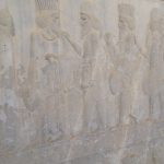 Persepolis – relief sculpture vassals presenting ceramics to their Persian rulers
